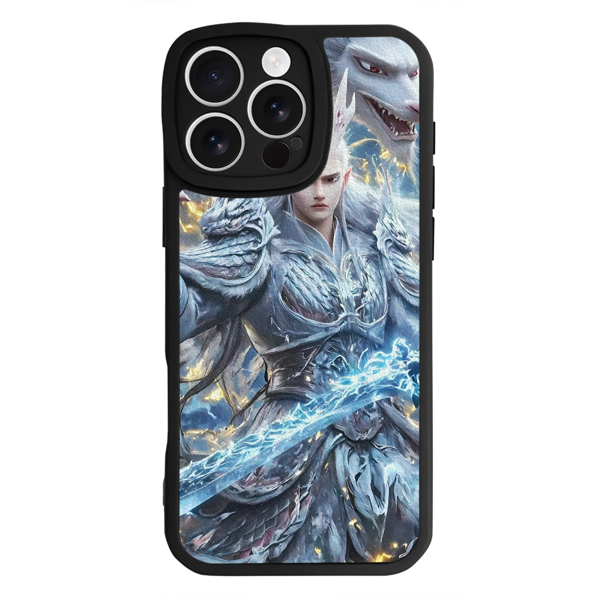 （画像用） Ne Zha 2 ナタ 魔童の大暴れ 【iPhone 16シリーズ対応】シリコンスマホケース（レザー調） 材質：シリコン